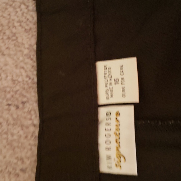 KIM ROGER'S Signature Elastic Waist Lady's Black Dress Pants - Picture 6 of 8